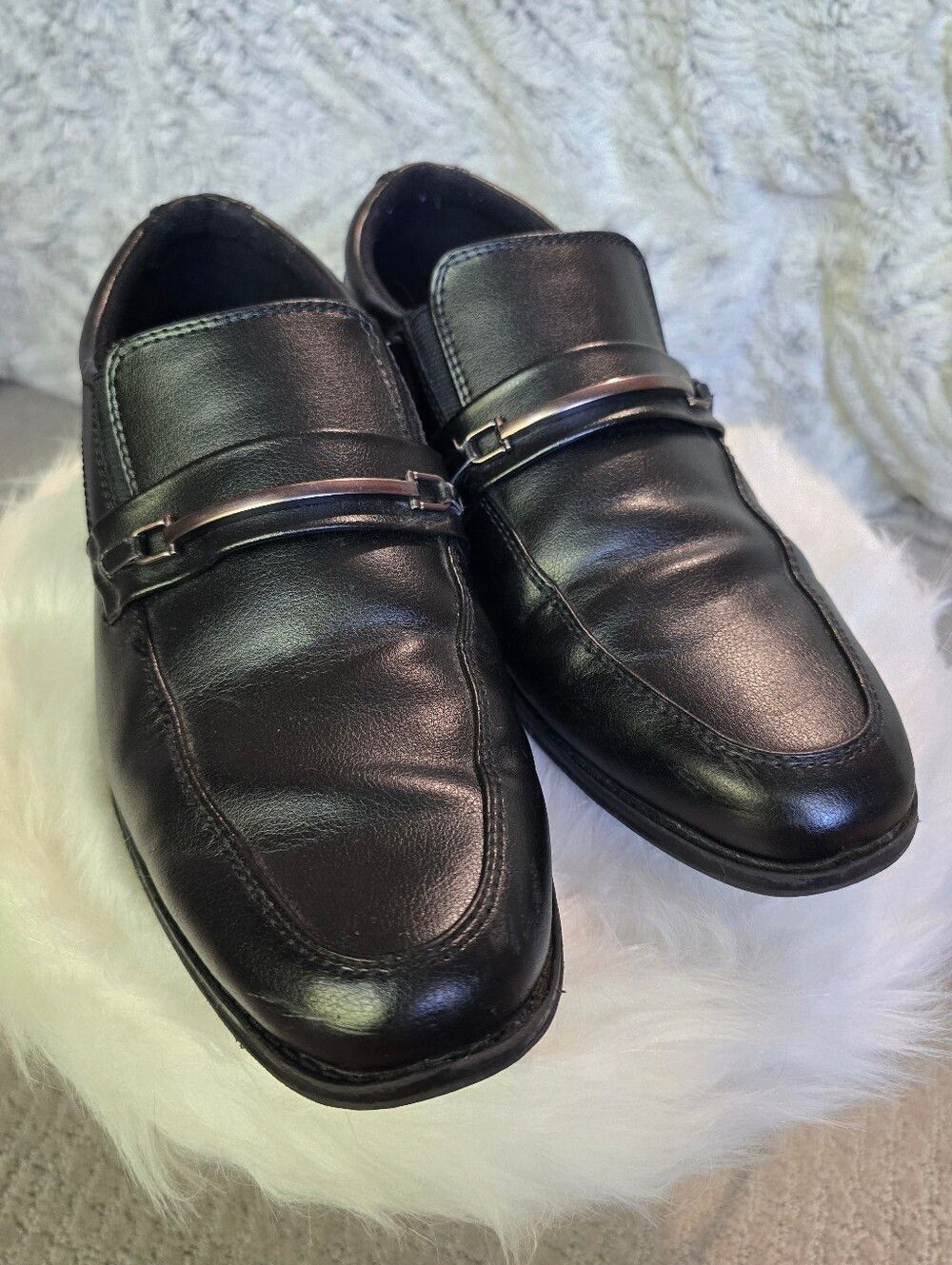 Mix No6 Spencer Black Slip-On Loafer Dress Shoes, Men's 7M